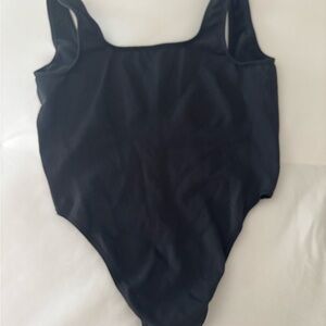 SKIMS Gray Scoop-Neck Bodysuit